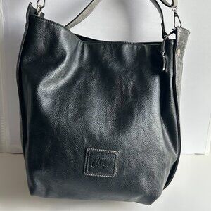 Celine Dion Black Hobo shoulder bag Y2K Crossbody Vegan Leather